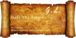 Györki Laura névjegykártya