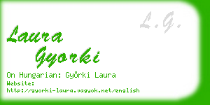 laura gyorki business card